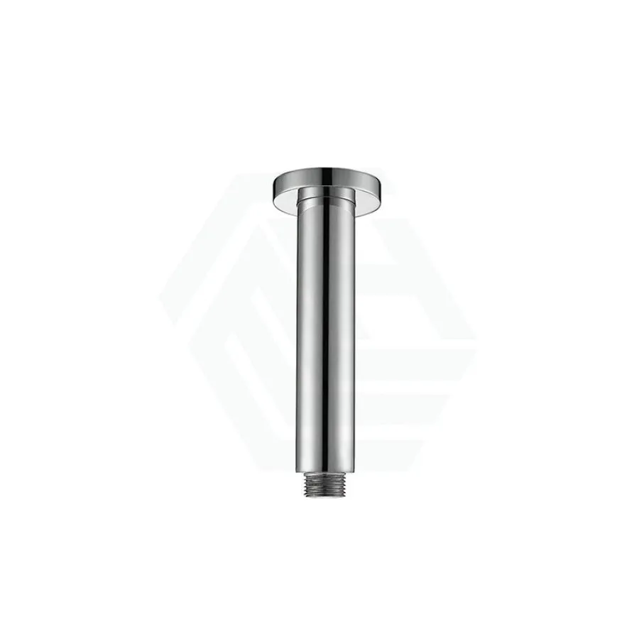 100mm/470mm Brass Round Vertical Shower Arm Chrome