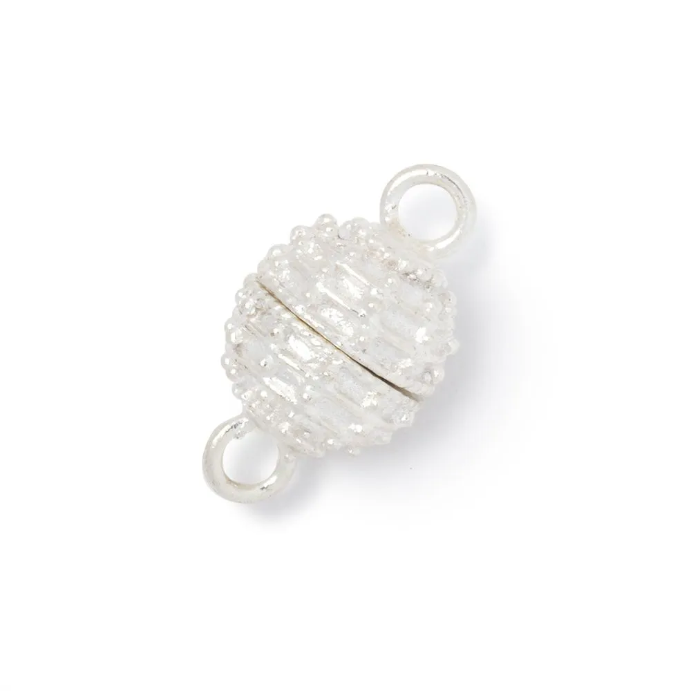 10mm Miligrain Beehive Design Magnetic Clasp 1 piece