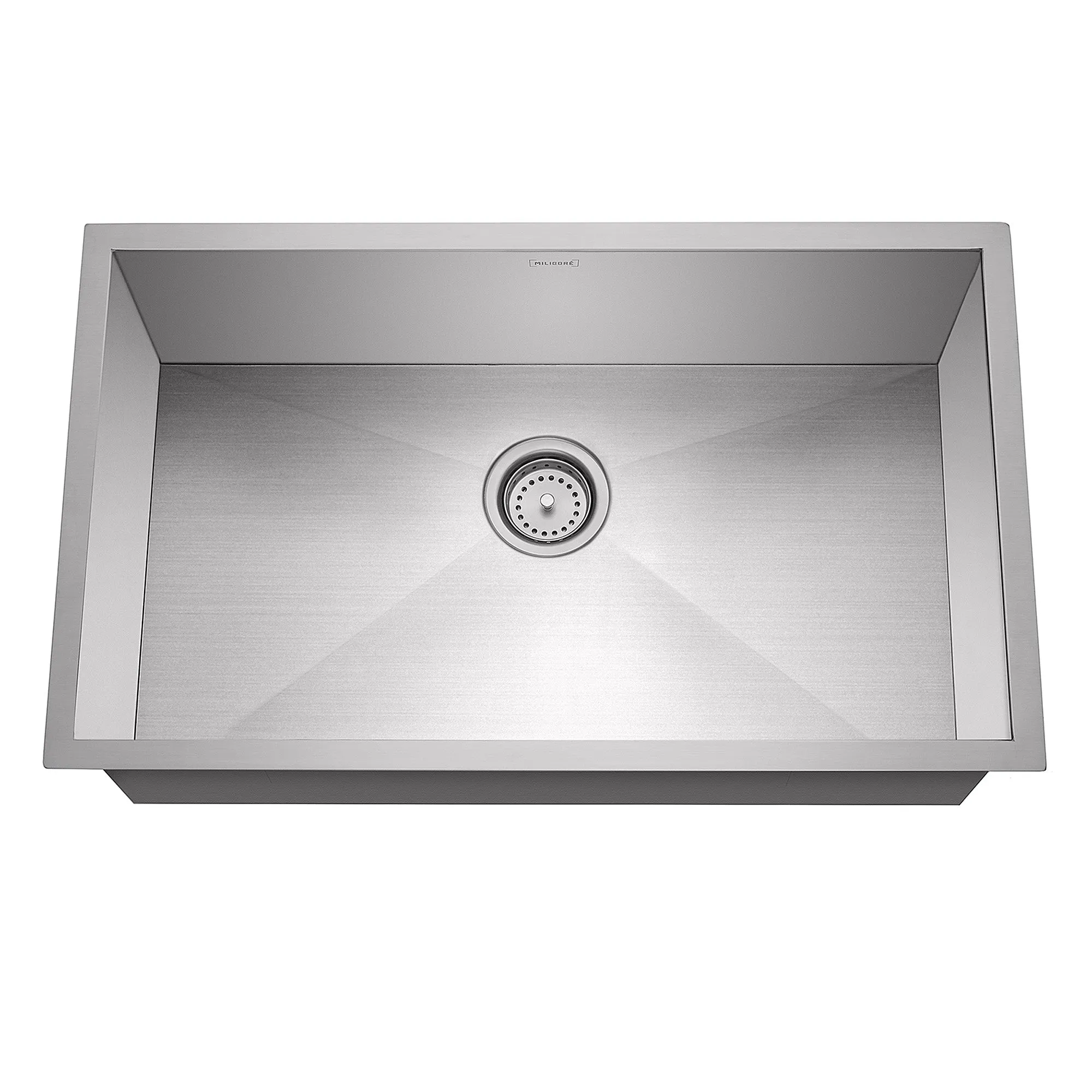 10" Single Undermount 16-Gauge Stainless Steel Kitchen Sink - Miligore