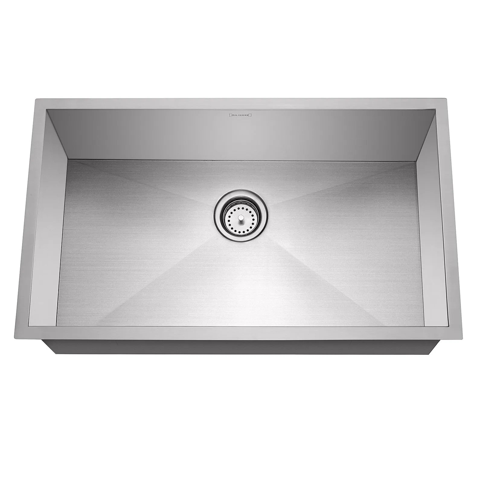 10" Single Undermount 16-Gauge Stainless Steel Kitchen Sink - Miligore