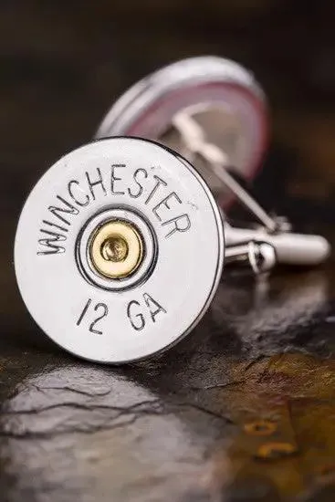 12 Gauge Shotgun Cufflinks