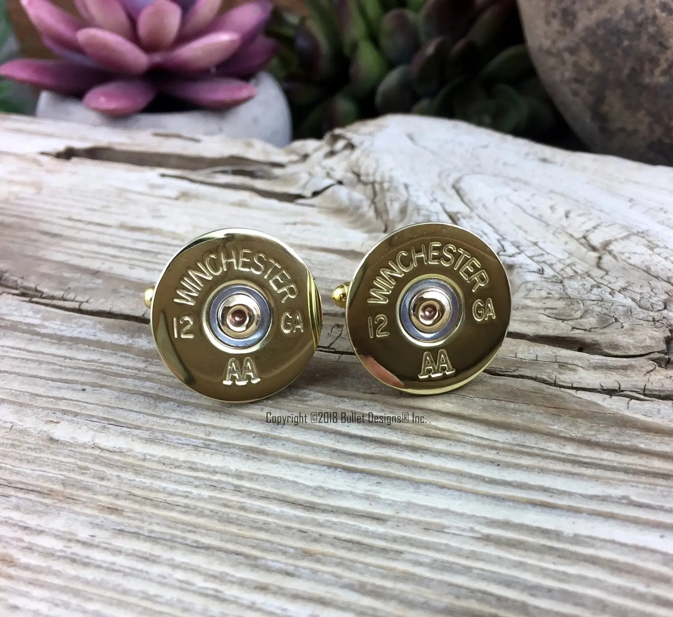 12 Gauge Shotgun Cufflinks