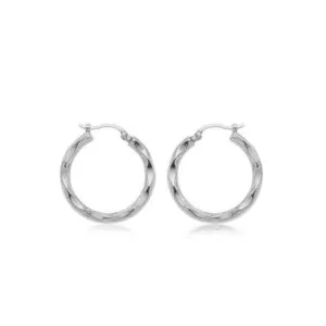 14k Fancy Scallop Hoops