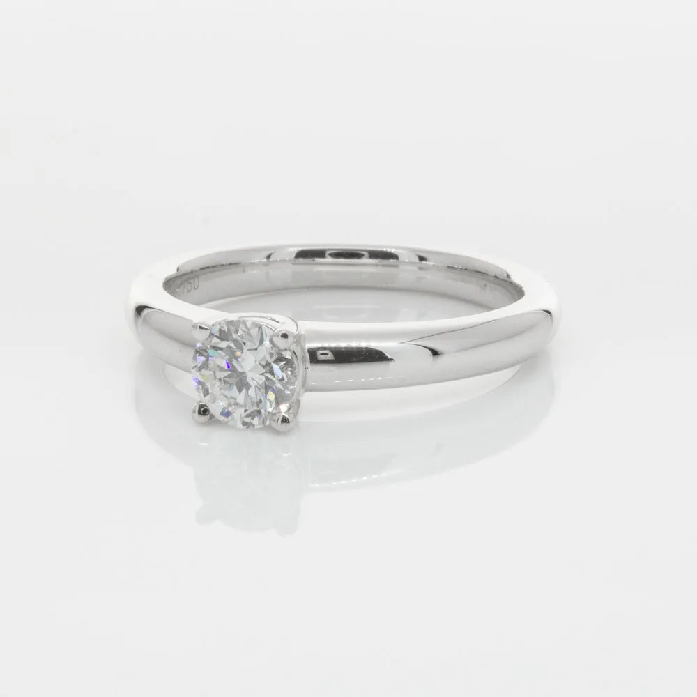 18ct White Gold .50ct Diamond Tulip Ring