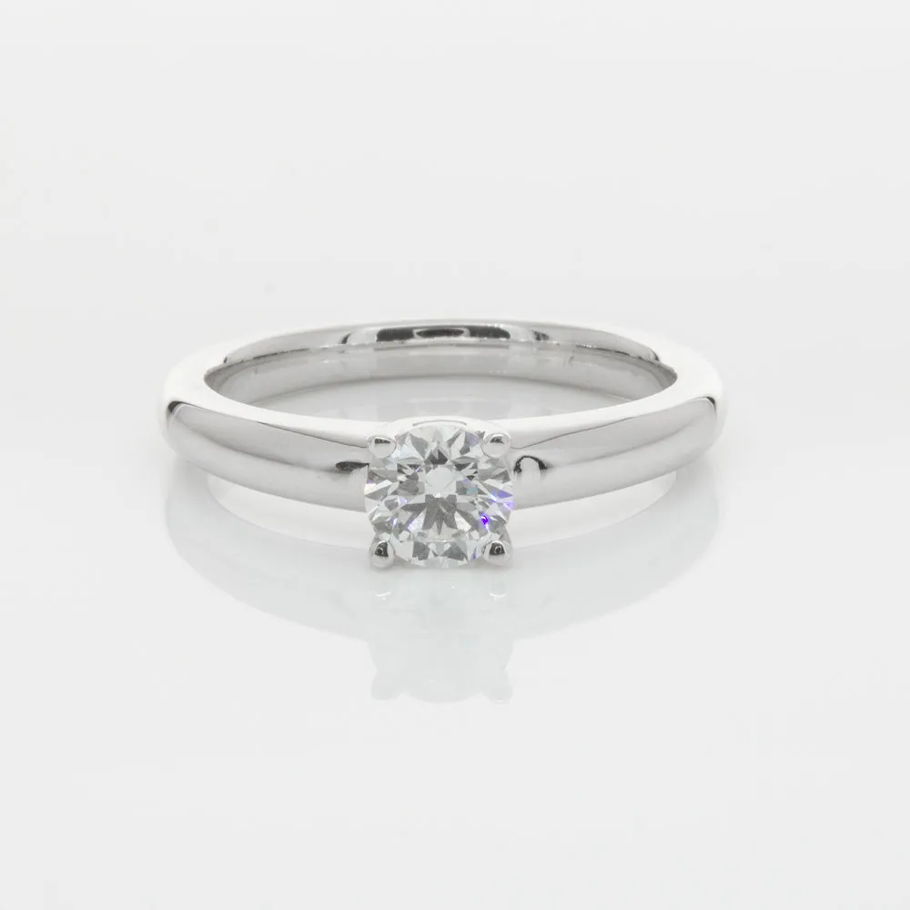 18ct White Gold .50ct Diamond Tulip Ring