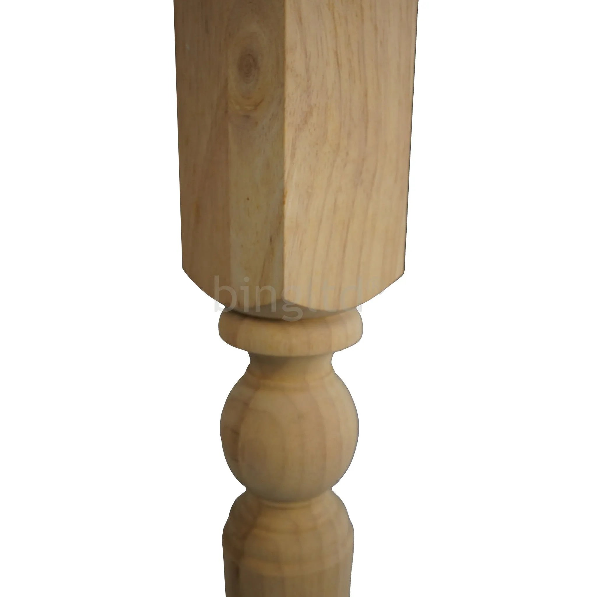 29" Unfinished Hardwood Farm Table Leg (TL-27529-UNF)