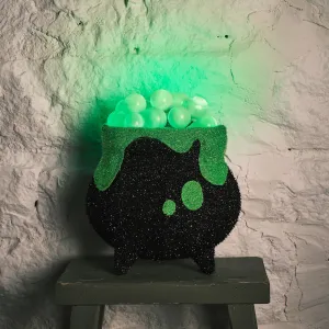 3D Witches' Cauldron LED Figure