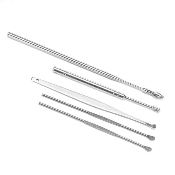 5-Piece: Stainless Steel Earpick Set