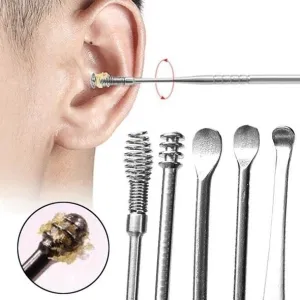 5-Piece: Stainless Steel Earpick Set