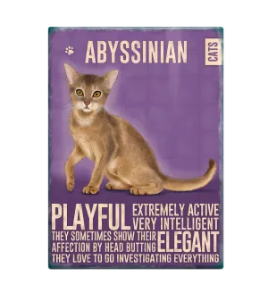 Abyssinian Cat Fridge Magnet