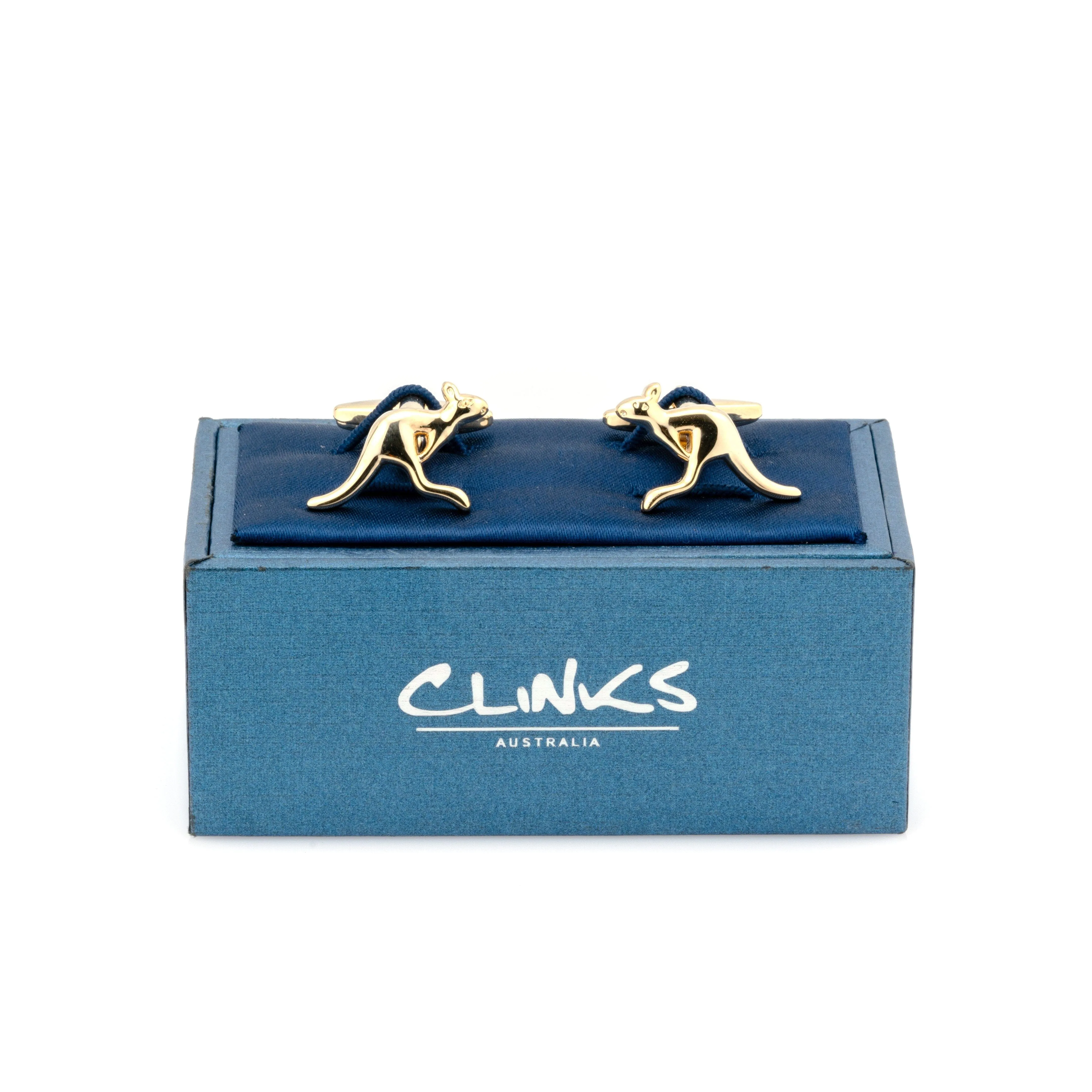 Australian Gold Kangaroo Cufflinks