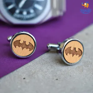 Batman Wooden Cufflinks