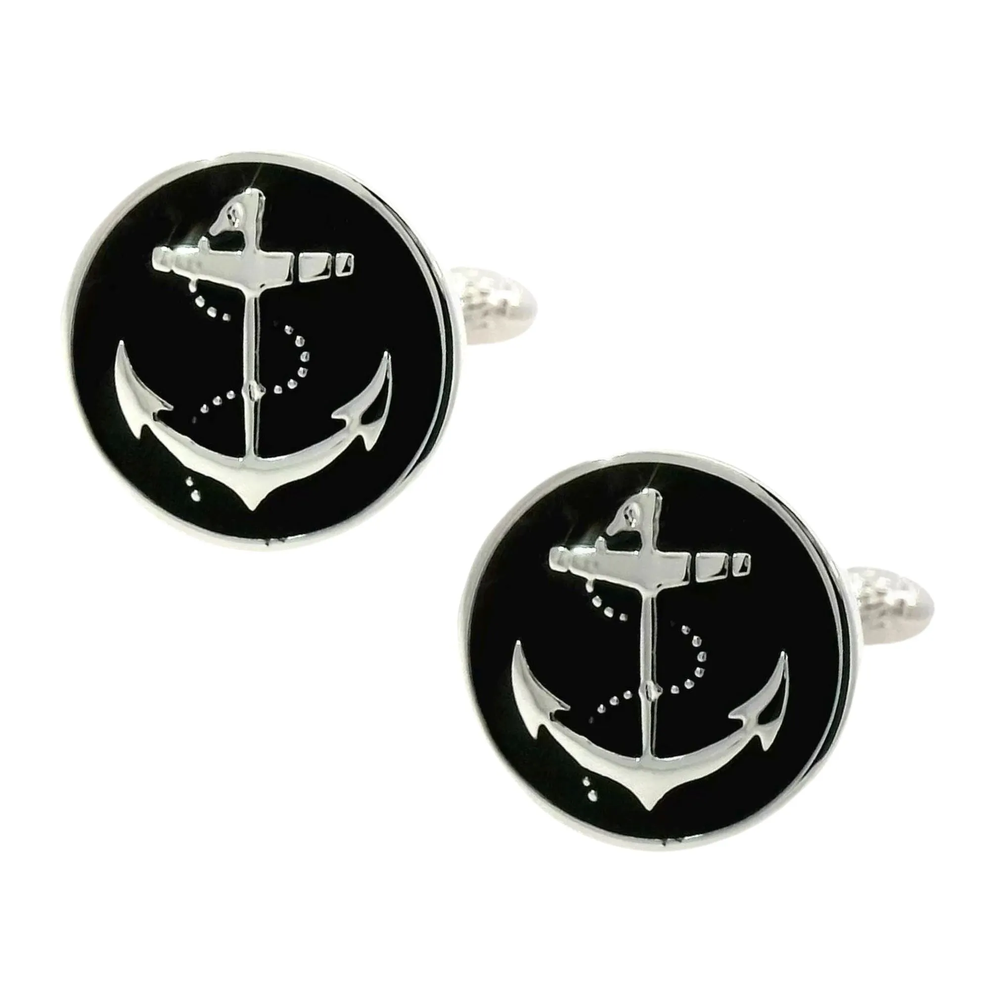 Black Anchor Cufflinks