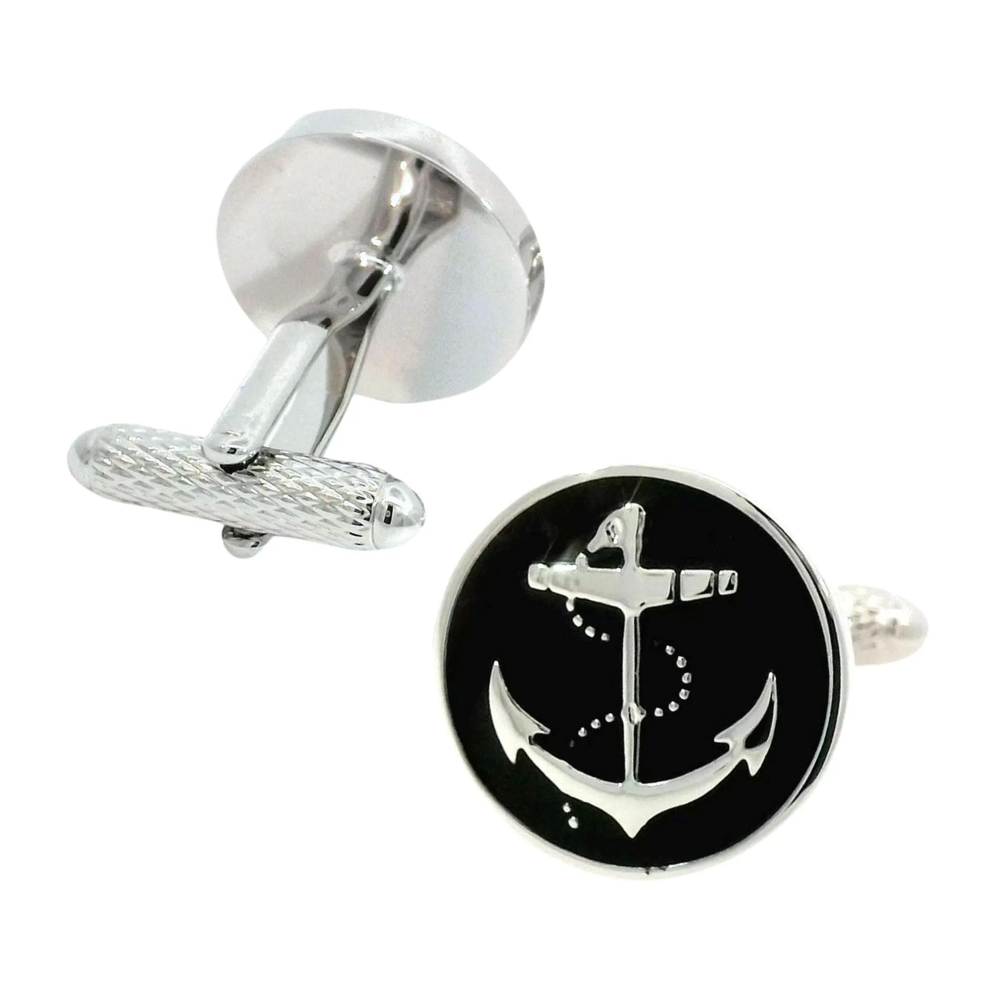 Black Anchor Cufflinks