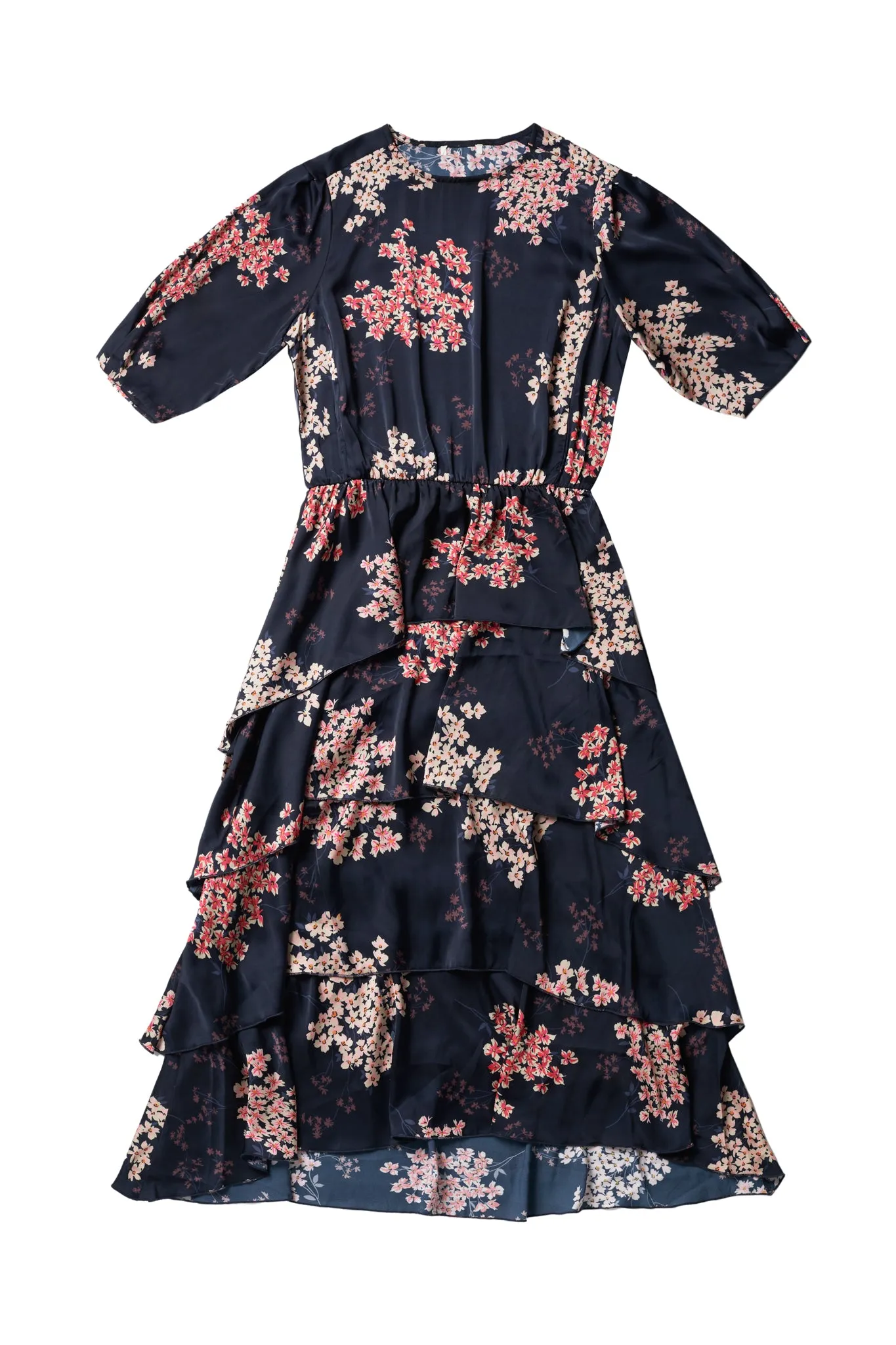 Black Teen Floral Ines Dress