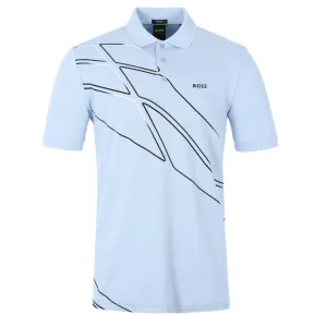 BOSS Paddy 3 Polo Shirt in Sky Blue