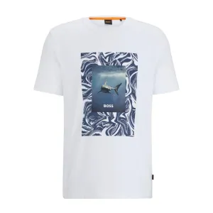 BOSS Print Artwork Te-Tucan White T-Shirt