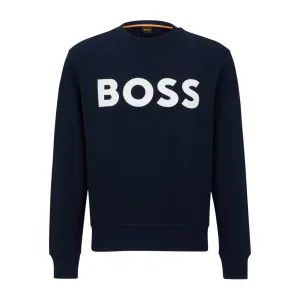 BOSS Printed Logo Navy Sweatshirt