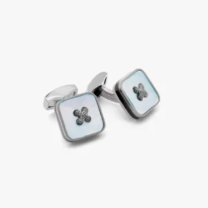 Button Paragon cufflinks with blue mother of pearl (Limited Edition)