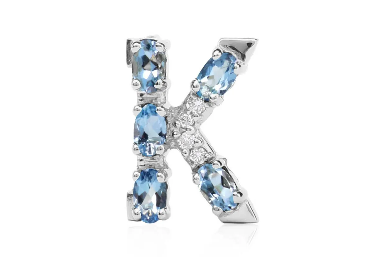 Cufflinks Letter K Initial 18kt Gold