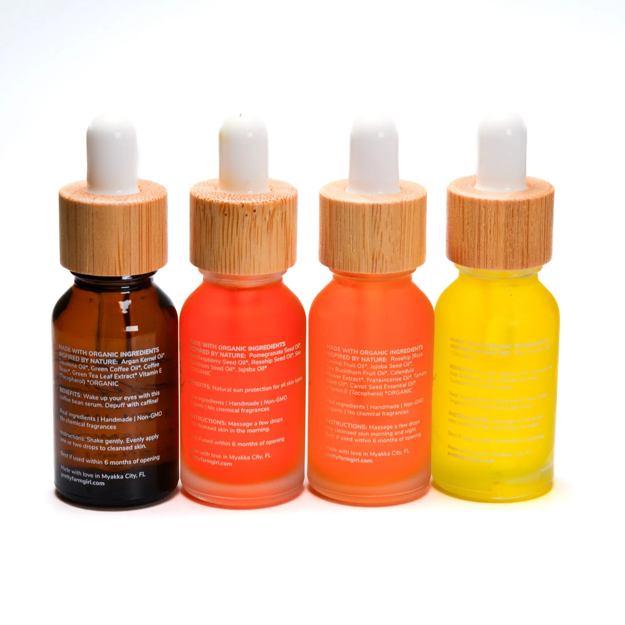 Daily Glow Serum Bundle Organic Pressed Nourishing Serums