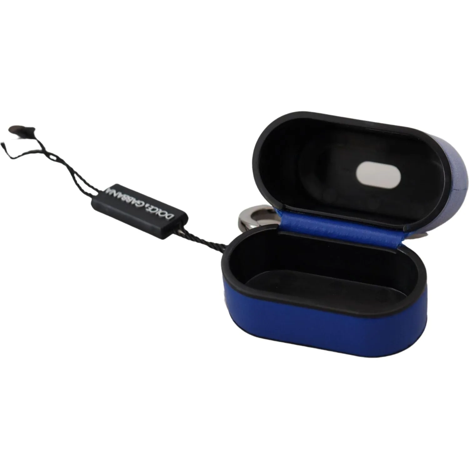 Dolce & Gabbana Elegant Blue Leather Airpods Case