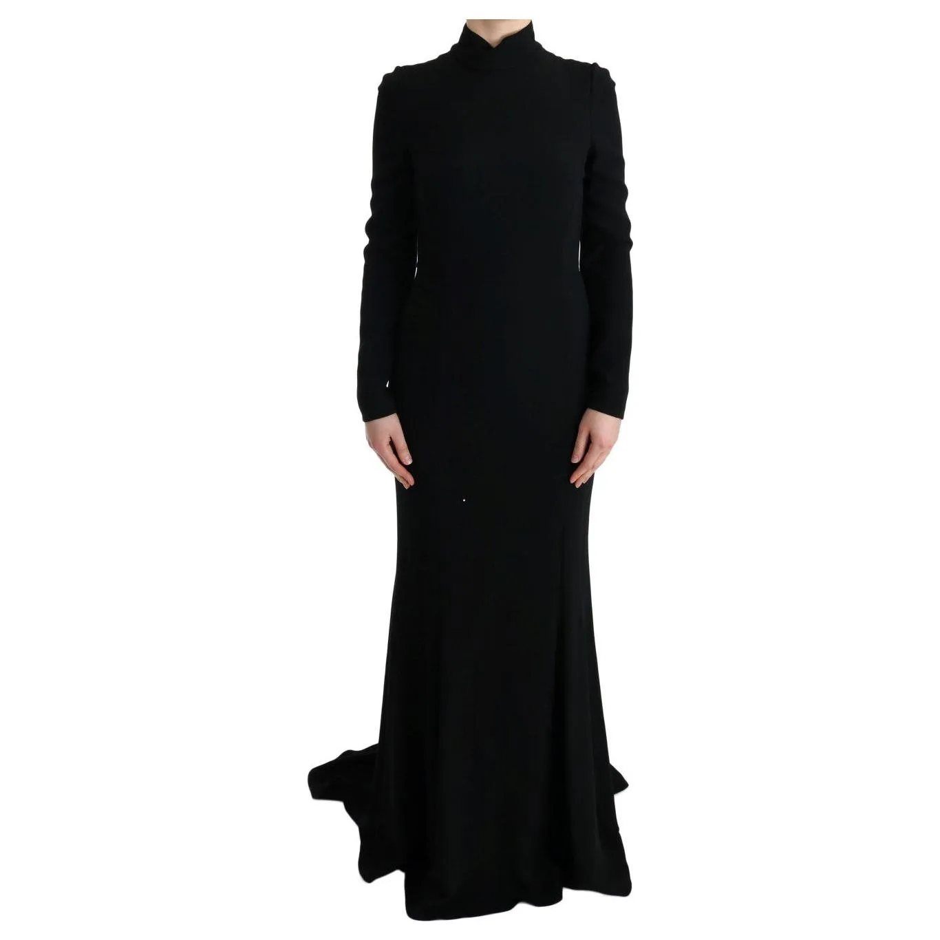 Dolce & Gabbana Elegant Full Length Sheath Gown in Black