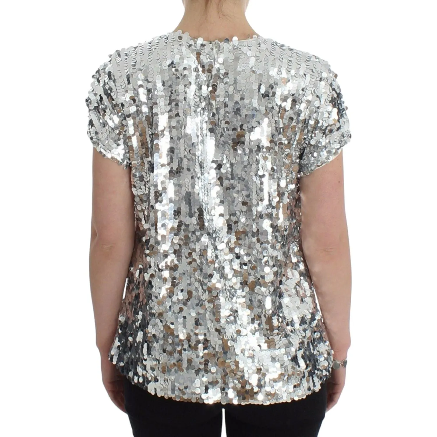 Dolce & Gabbana Enchanted Sicily Sequined Evening Blouse