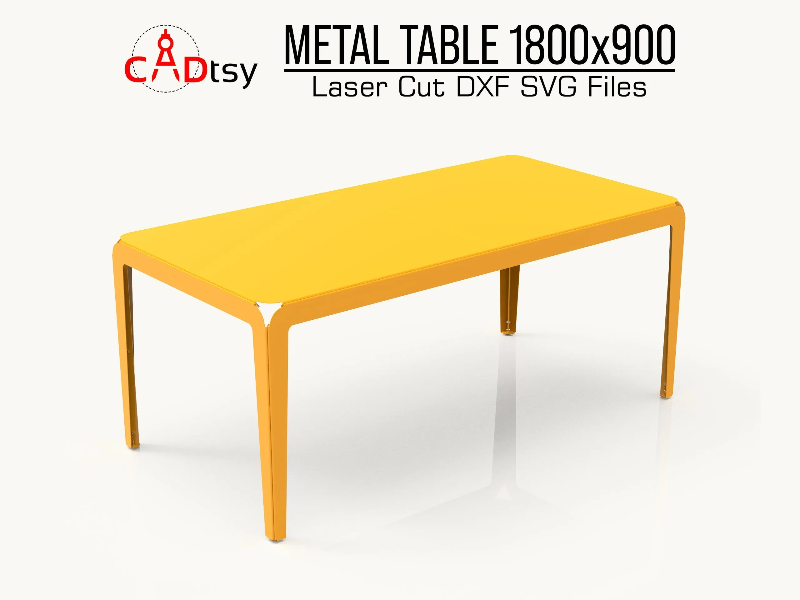 Elegant Metal Dining Table - CNC Laser/Plasma Cutting DXF/SVG Files