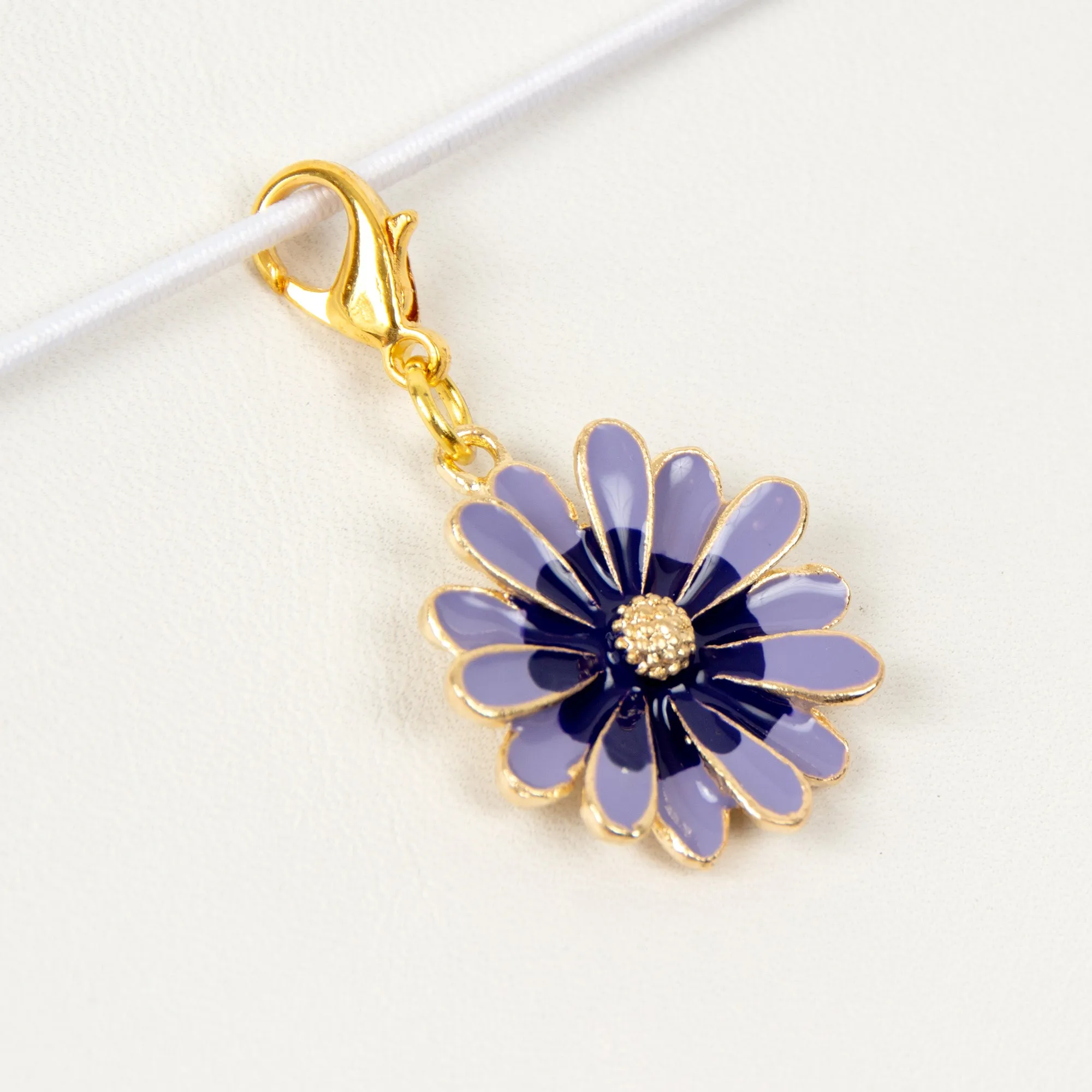 Enamel Daisy Charm - 4 Colors Available