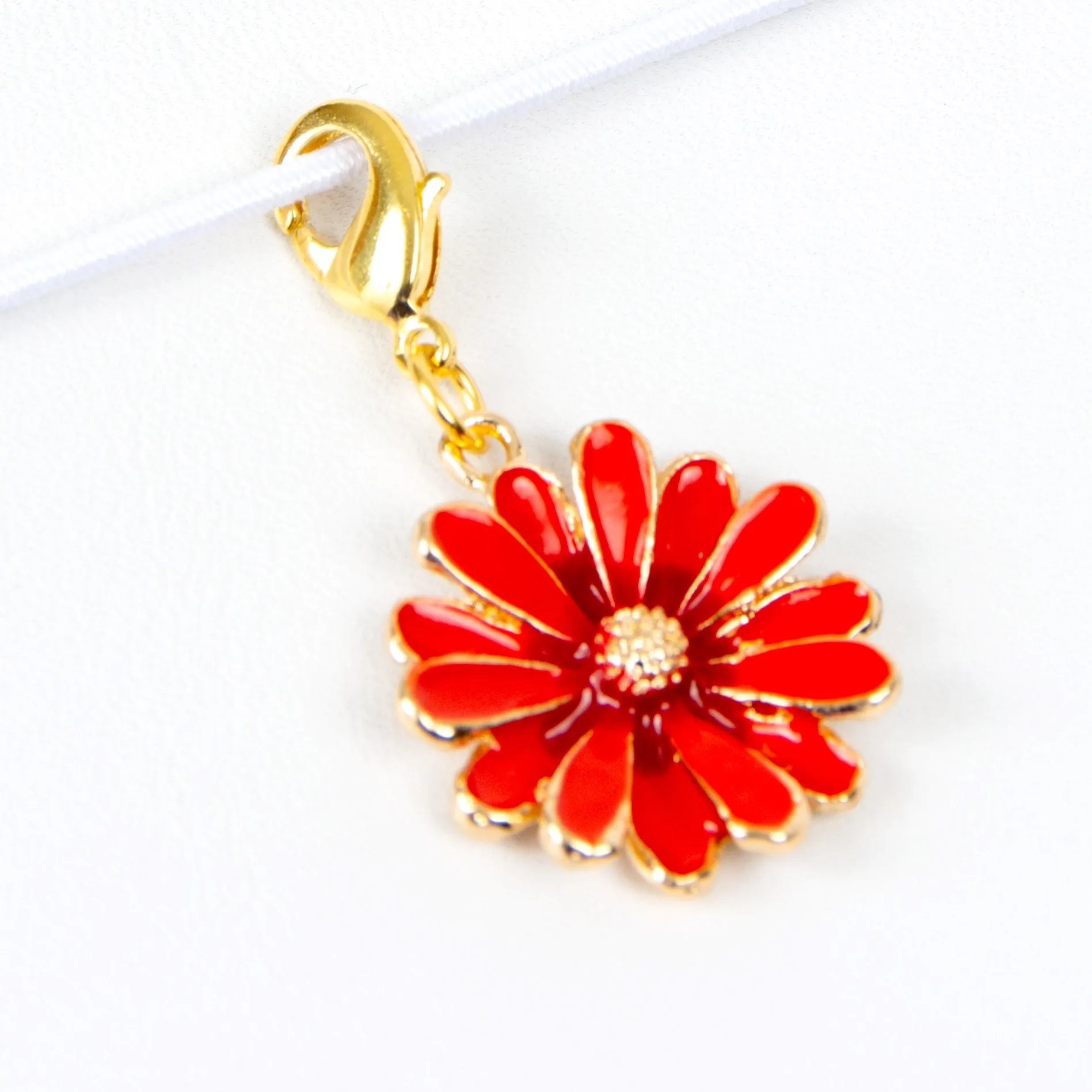 Enamel Daisy Charm - 4 Colors Available