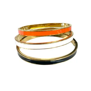 Enamel Hinged Bracelet