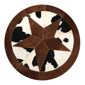 Hand Crafted Leather Rug 6' 0" x 6' 0"