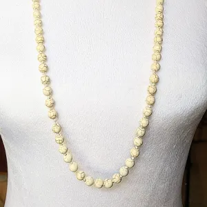 Howlite Semi-Precious Gemstone Necklace- 36 inch