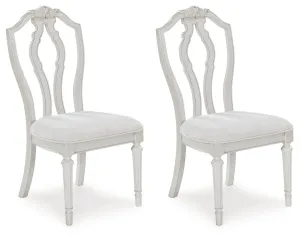 Montelaine - Antique White - Dining Upholstered Side Chair (Set of 2)