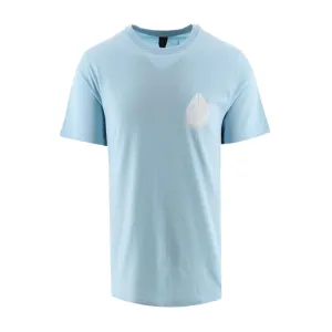 Moose Knuckles Sky Blue Drip Logo T-Shirt