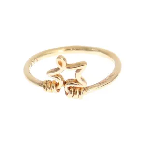 Nialaya Elegant Gold-Plated Sterling Silver Ring