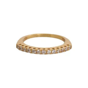 Nialaya Gleaming CZ Crystal Gold-Plated Ring