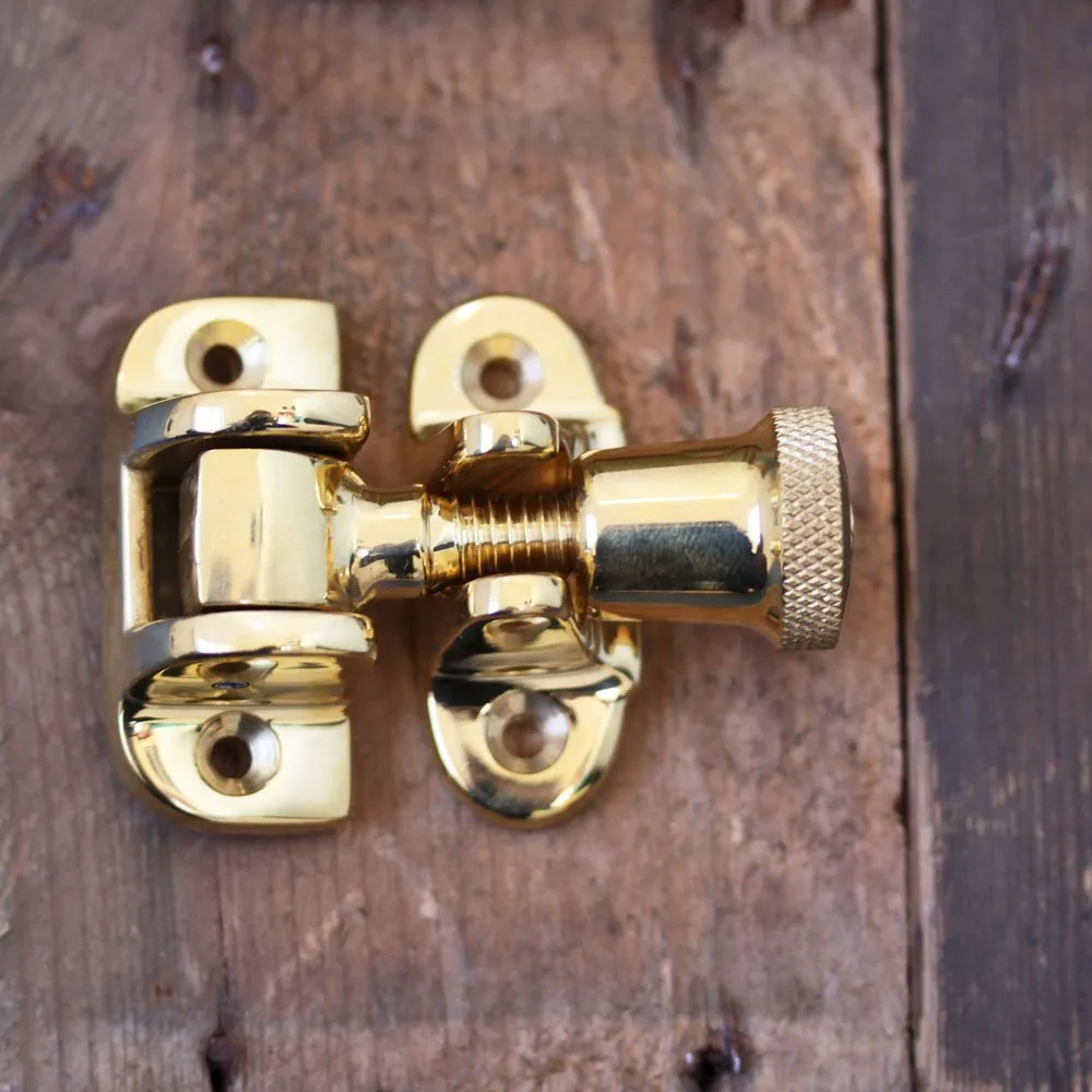 Polished Brass Brighton Sash Window Fastener