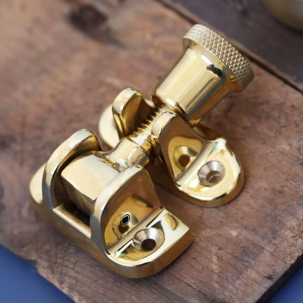 Polished Brass Brighton Sash Window Fastener