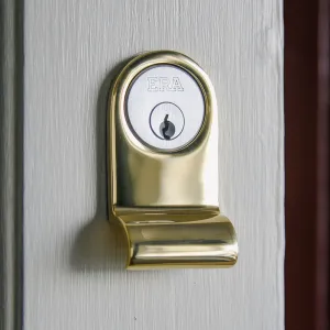 Polished Brass Cylinder Latch Pull