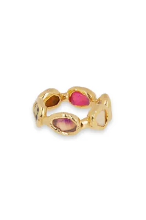 Rainbow Ring in Gold