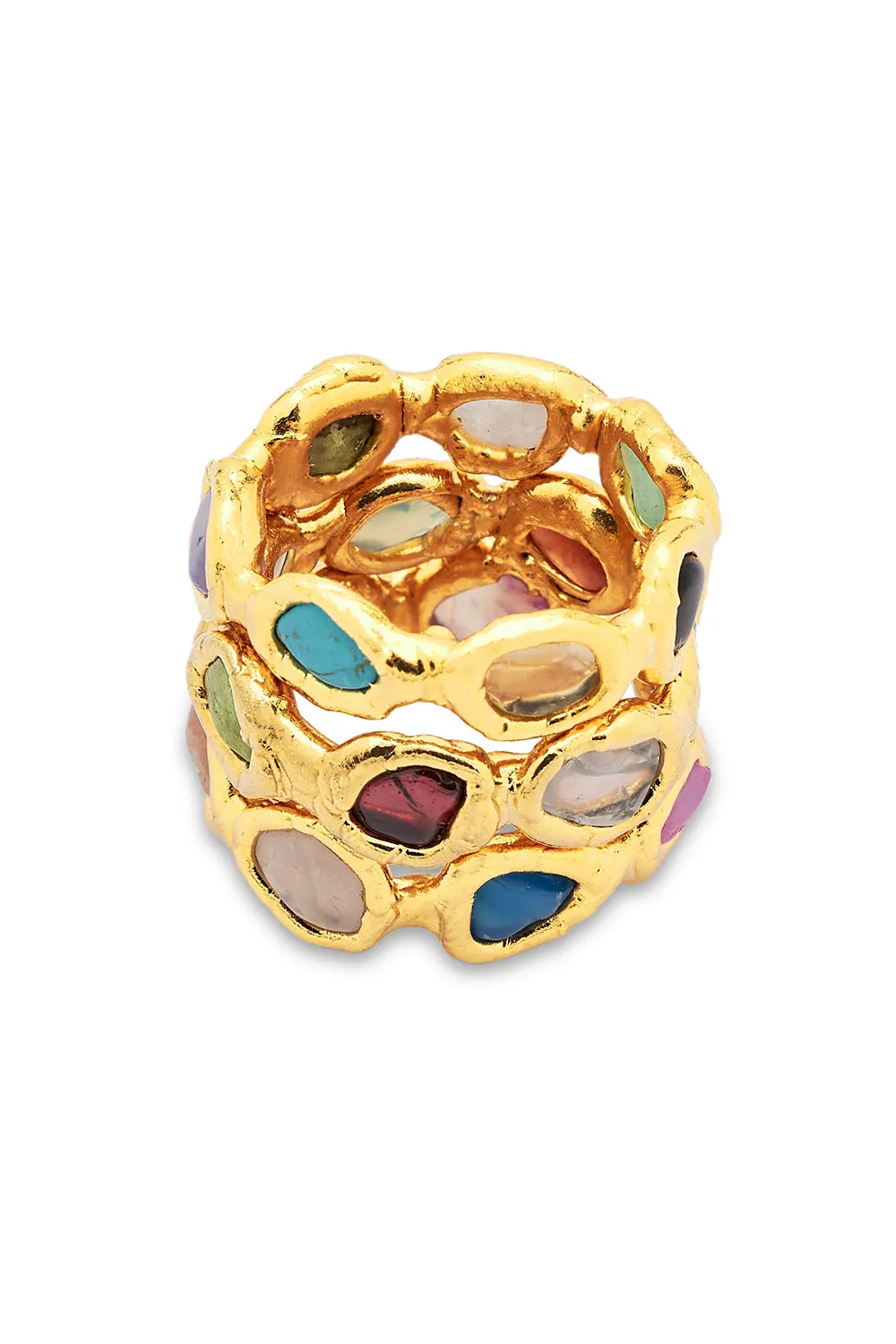 Rainbow Ring in Gold