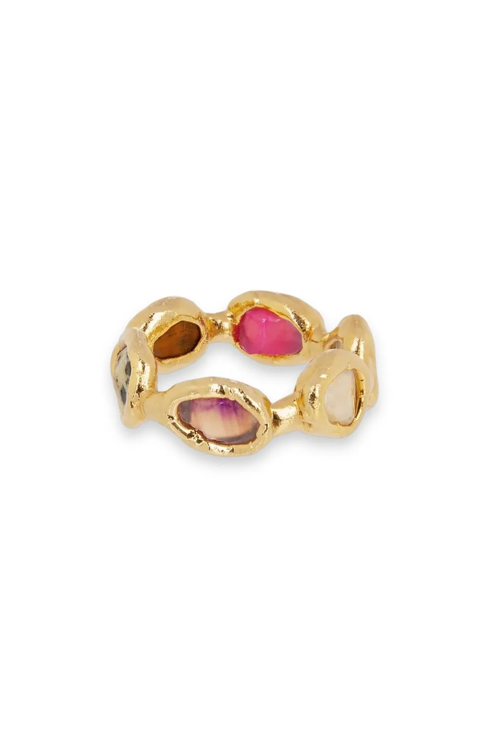 Rainbow Ring in Gold