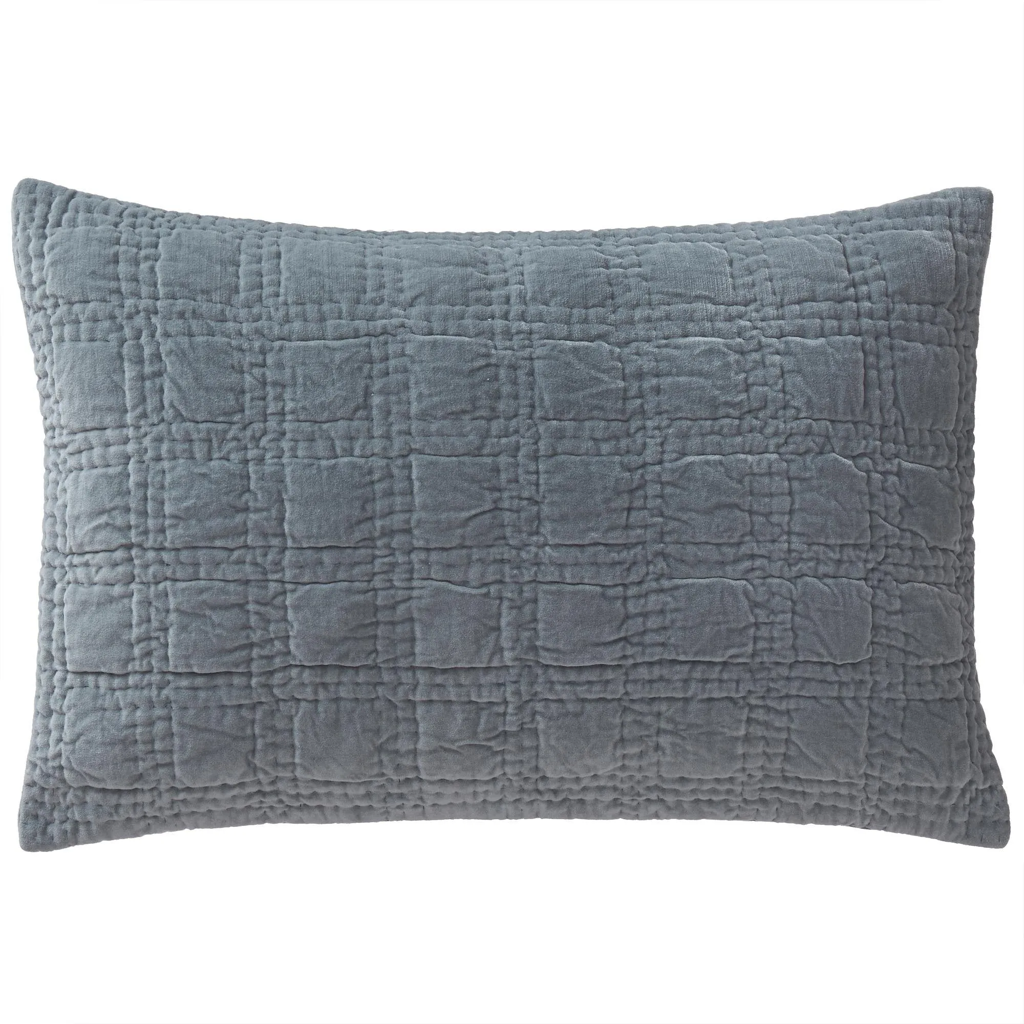 Samana Velvet Quilt [Green grey]