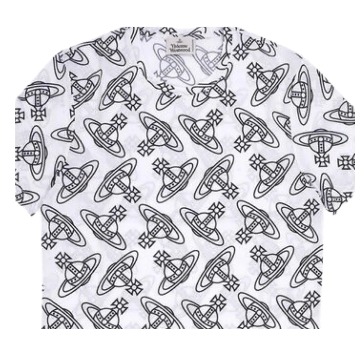 Vivienne Westwood All-Over Orb Logo White T-Shirt